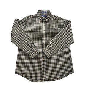 Vintage Sir Pendleton Worsted Wool Button Up Long Sleeve Shirt Men’s L Checkered